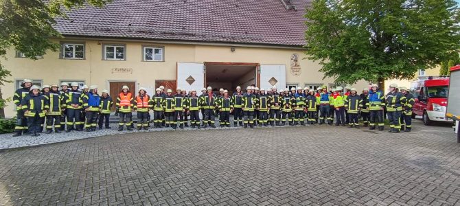 Gemeinsame Übung der 4 Heudorfer Feuerwehren
